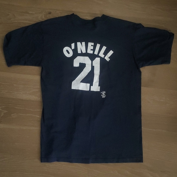 Vintage New York Yankees Shirt Mens Large Blue MLB Baseball Paul O'Neill 90s Tee - Picture 1 of 10